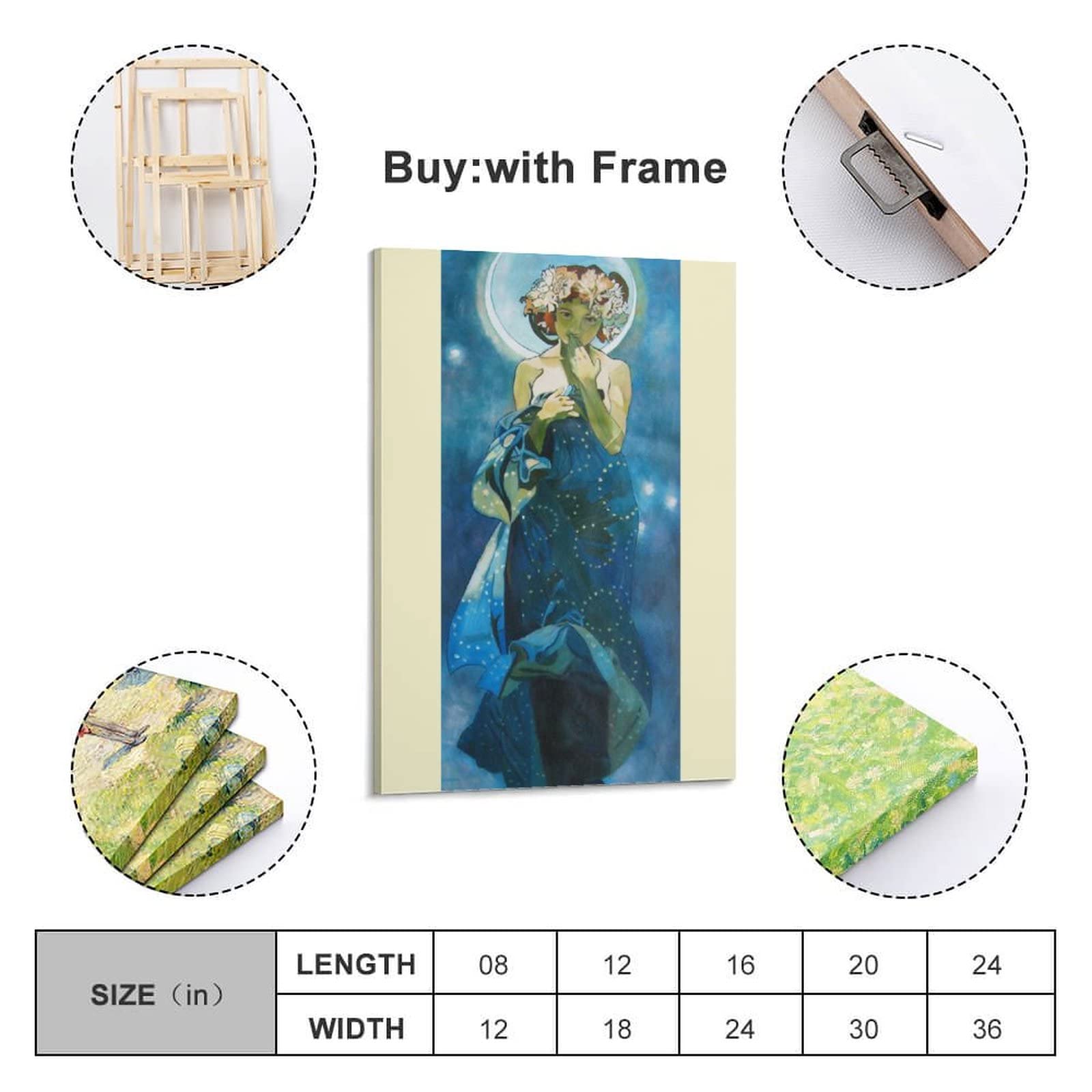 Alphonse Mucha アート作品 2点セット